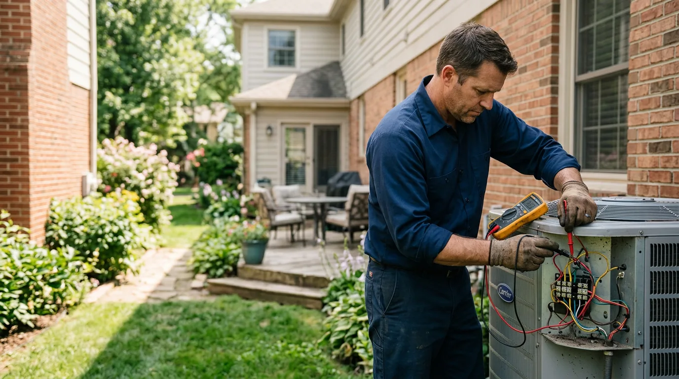 HVAC technician working near Mount Airy, GA